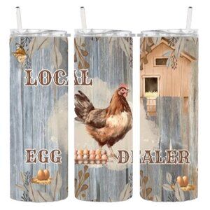 Local Egg Dealer Hen Chicken Chickens 20oz Tumbler Insulated Travel